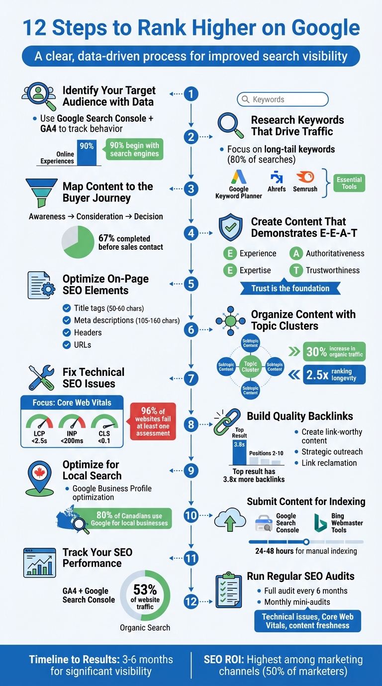 Edmonton SEO Checklist 12 Steps to Rank Higher